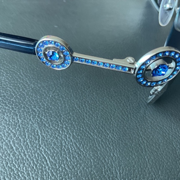 BOUCHERON Sunglasses Blue/White Metal frame With Rhinestones main image 5